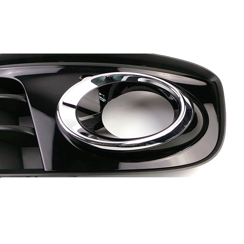 WL 1piece Car Front Lower Bumper Racing Grills Fog Light Grille With Acc Hole For Audi Q5 2013-2017 Foglamp Frame OEM 8R0807682T - купить по