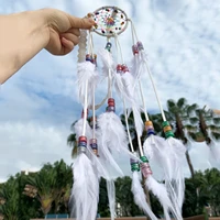 dreamcatcher feather headband festival dream catcher hair piece white boho indian wedding fairy headdress tribal headpiece