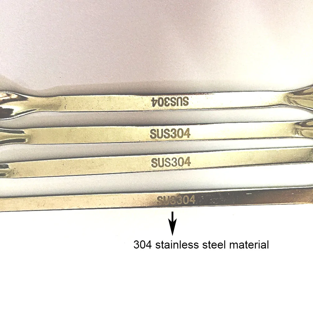 Ложка для лекарств из нержавеющей стали 22 см с двойной головкой лопатка