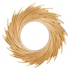 Декоративное зеркало в форме солнца из ротанга, инновационное художественное украшение, круглое зеркало для макияжа, Прямая поставка