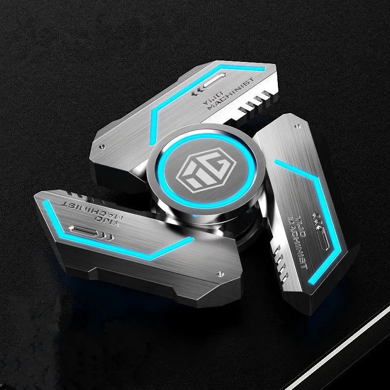 

Permanent Glow Fidget Spinner Hand Spinner Alloy Material Long Rotation High Speed EDC Child Adult ADHD Stress Relief Toy Gift