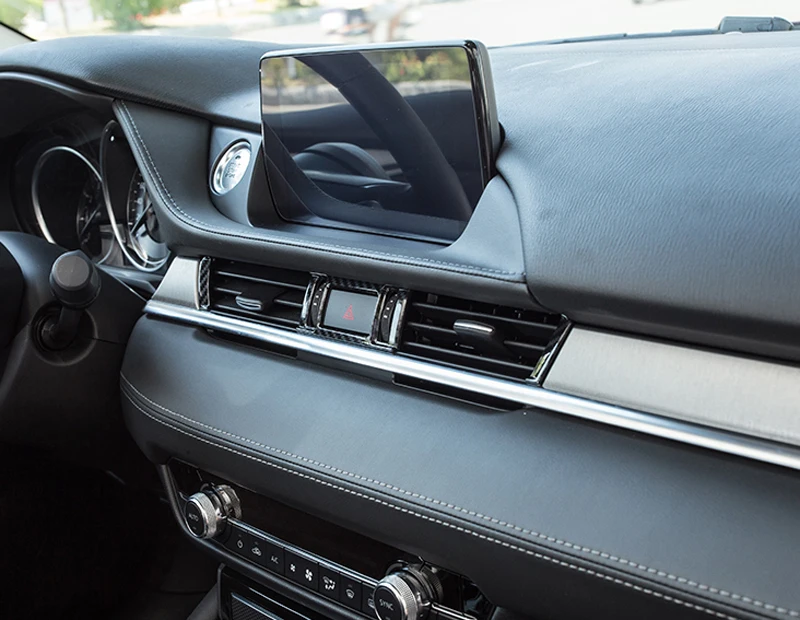 Для леворульных автомобилей! Mazda 6 M6 Atenza 2019 2020 углеродный стиль средняя консоль и