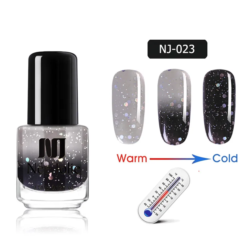 3.5ml - NJ-023 NEE JOLIE 3,5 мл температурный меняющий цвет термальный лак для ногтей блестящий эффект Быстросохнущий маникюрный лак градиентный лак для ногтей - Цвет: 3.5ml - NJ-023