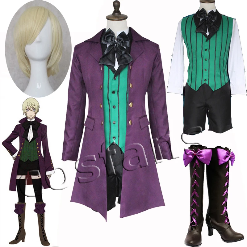Костюм для косплея аниме Black Butler 2 Kuroshitsuji Alois Trancy полный комплект (верхняя одежда
