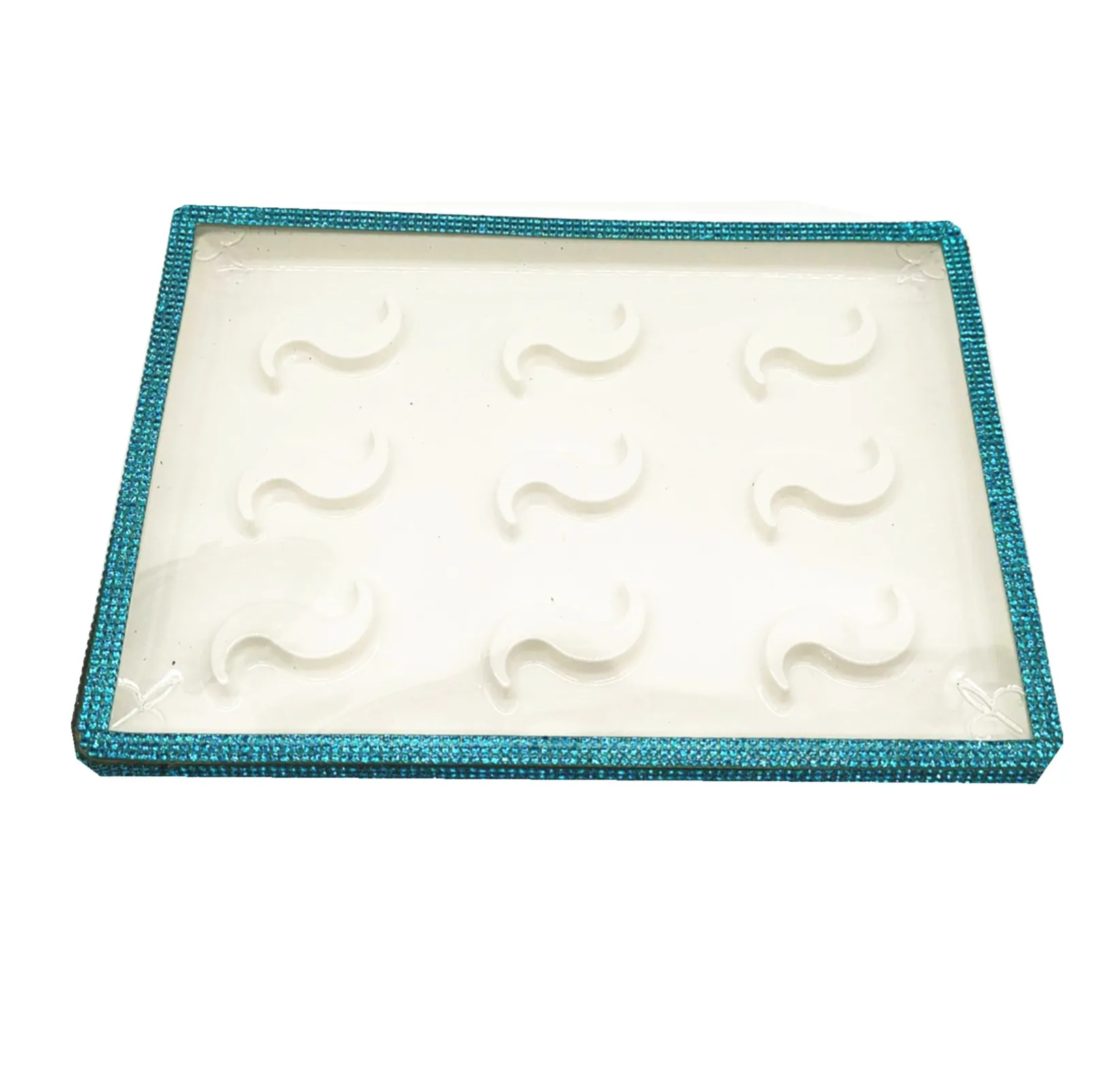 

wholesale 9 Pairs NEW 25mm False Eyelashes Packaging Box Print Logo Fake 3d Mink Lashes Case Paste diamond Lashes Package Box
