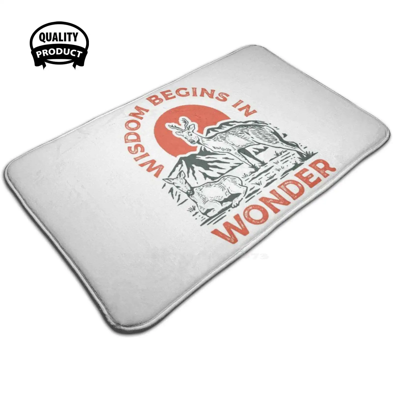 Wısdom ниспадающий в волшебном мягком доме Противоскользящий коврик ковер