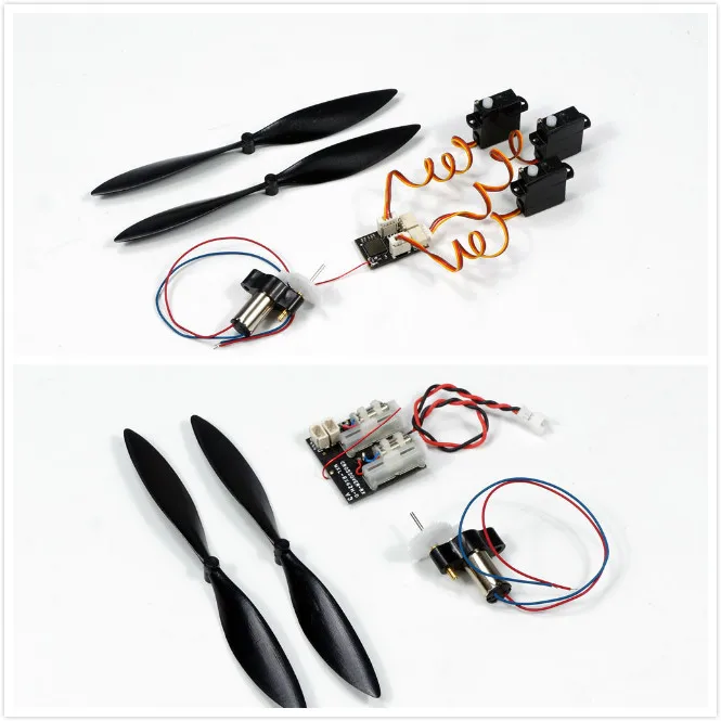 DIY Micro Brushed Power System с 7x16 мм матовый двигатель/микро Prop и микро приемники для RC Mini Indoor