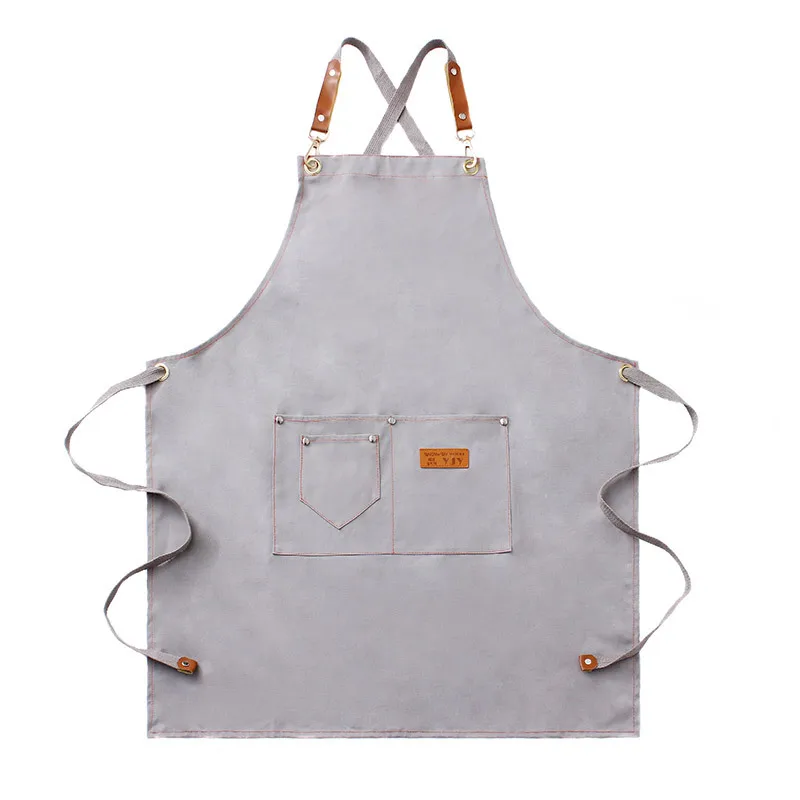 Модная парусиновая кухонный женские фартуки для мужчин Рабочий Фартук Гриль бар