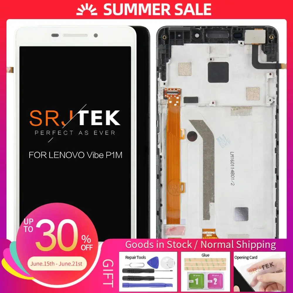 Гарантия 5 0 &quotLCD для Lenovo Vibe P1m LCD сенсорный экран дигитайзер P1ma40 P1mc50 TD LTE Замена