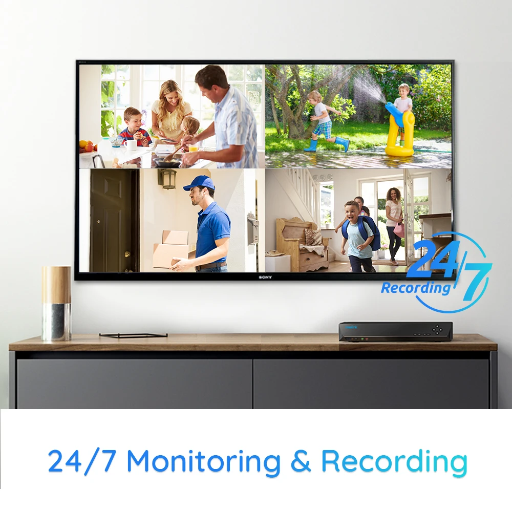 Reolink RLK16-800D8 8MP 4K Ультра камера HDD система 16ch PoE NVR и 8 ip-камеры с питанием по Комплект