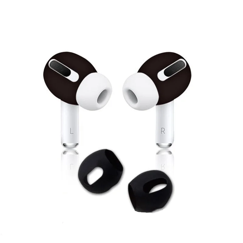 1 пара силиконовых чехлов для наушников Airpods Pro цветные мягкие ультратонкие