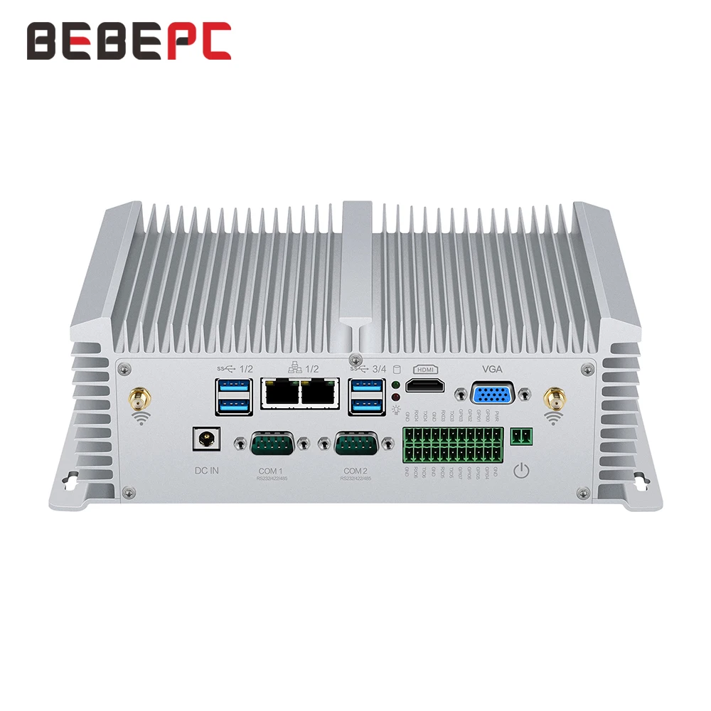 Мини-ПК Core i5 7200U/8550U 8250U двойной DDR4 RAM 2 COM RS485/232 Dual LAN HDMI WIFI Windows 10 Linux промышленный