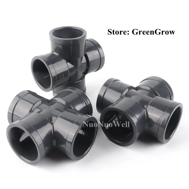 1 шт. ПВХ соединитель для садового орошения 20 50 мм|Соединители водопровода| |