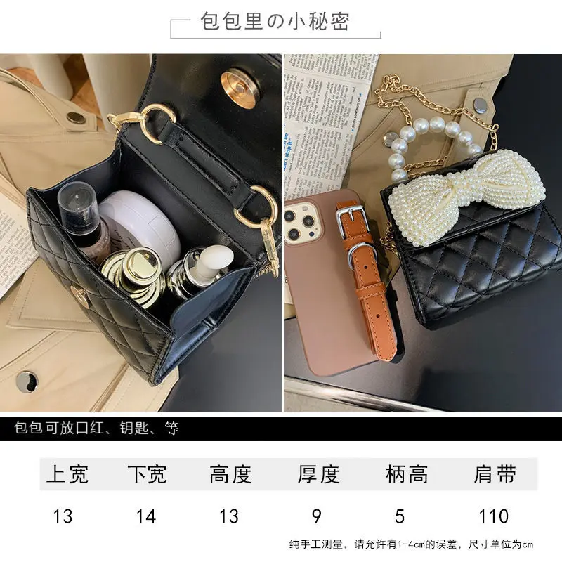 

One-shoulder Messenger Bag Bowknot Chain Mini Bag Mobile Phone Bag Wallet Shopping Bag Handbags Women Bags
