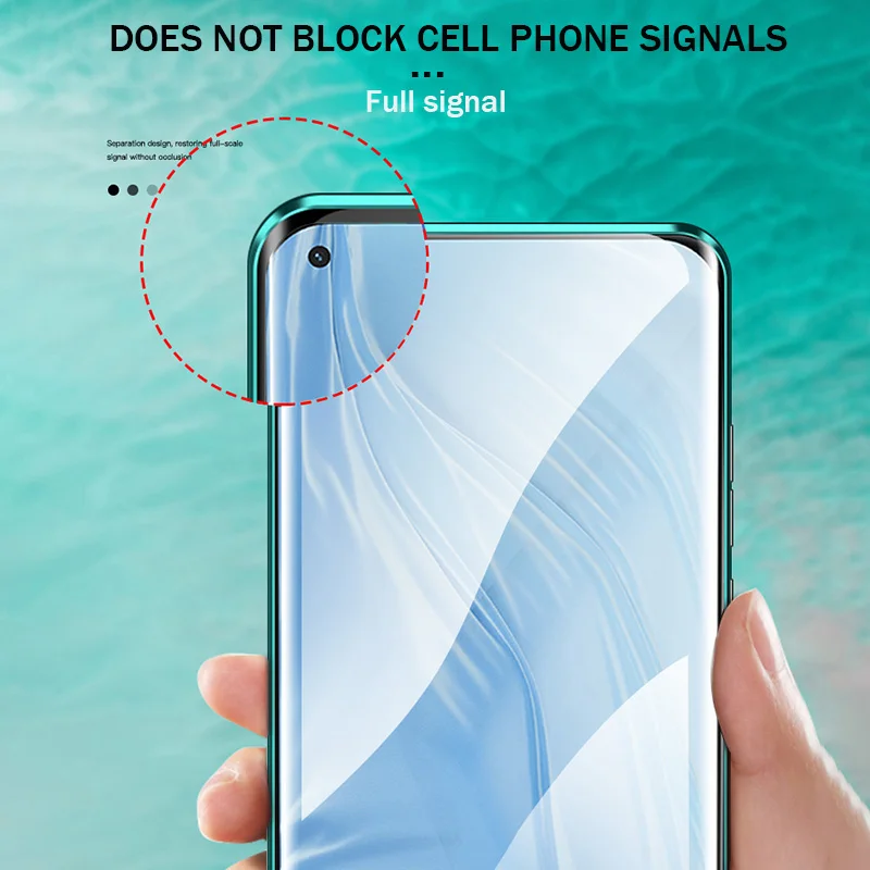Магнитный металлический адсорбционный чехол для Xiaomi Redmi Note 9S 8 7 9 8T 9A 9C K20 K40 Mi 11 10 10T