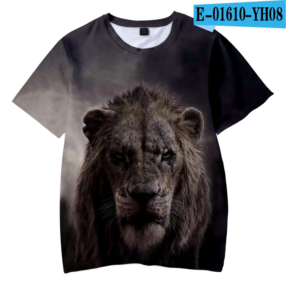 3D The Lion King Kid's t shirt Boys Girls Hot Fashion Summer Soft Comfortable Kids T shirt 3D Print Lion King Children T-shirt - Цвет: 3D