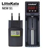 new liitokala lii s1 18650 battery charger 1 2v 3 7v 3 2v aaaaa 26650 21700 nimh li ion battery smart charger 5v 1a eu plug