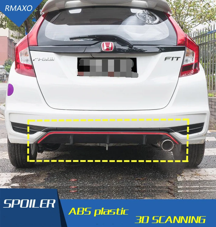 

Задний спойлер для Honda fit Jazz 2018-2019, задний спойлер для переднего бампера