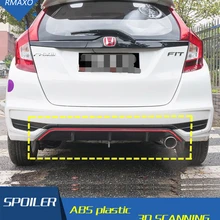 For Honda fit Jazz Body kit spoiler 2018-2019 For fit Jazz YCK ABS Rear lip rear spoiler front Bumper Diffuser Bumpers Protector