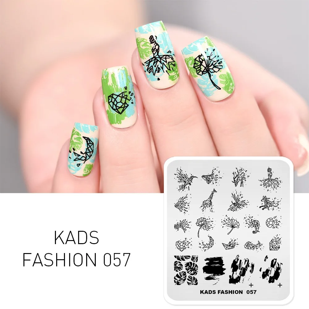 Fashion 057 Rolabling Новое поступление 17 ногтей штамповки пластины дизайн ногтей шаблоны для стемпинга для палитра лаков инструмент для трафаретов печать ногтей искусство стемпинг штамп для стемпинга пластины для стемпинга - Цвет: Fashion 057