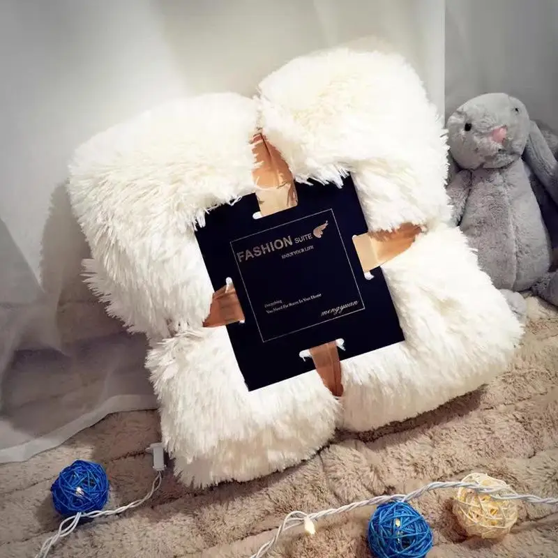 

Soft Blanket For Bed Sofa AB Side Solid Color Winter Throw Blanket AB#211