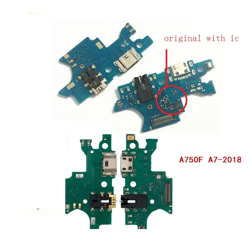 5 шт. для Samsung Galaxy A7 2018 A750 USB зарядное устройство Порт док-разъем гибкий кабель