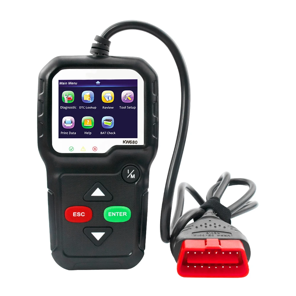 OBD2 сканер OBD диагностический автомобильный инструмент KW680 чтение кодов ошибок