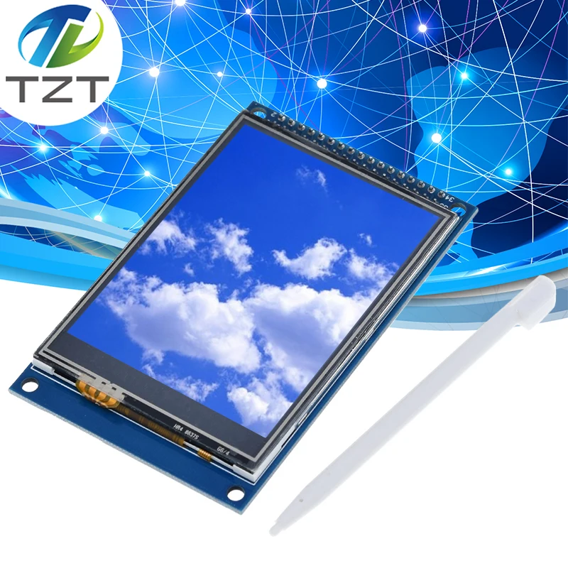 

TZT 3.2 inch TFT LCD Touch Screen Module Display Ultra HD 320X240 ILI9341 for Arduino 3.2'' 320240 240x320 240320 2560 diy