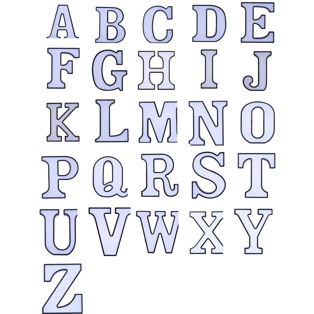 Креативный светодиодный светильник с буквенным принтом ночник пластиковый