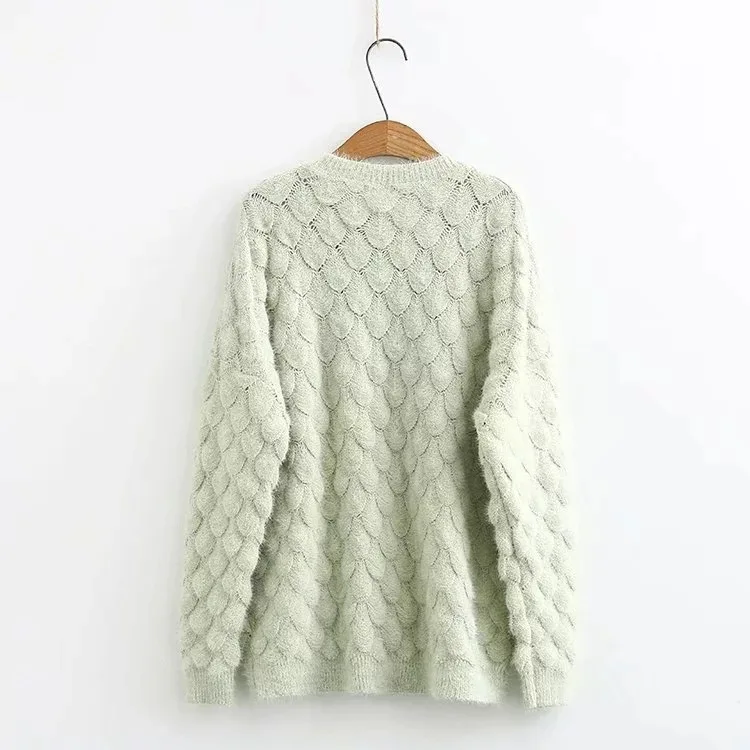 Повседневные женские свитера размера плюс Осень зима 2019 Модные свободные