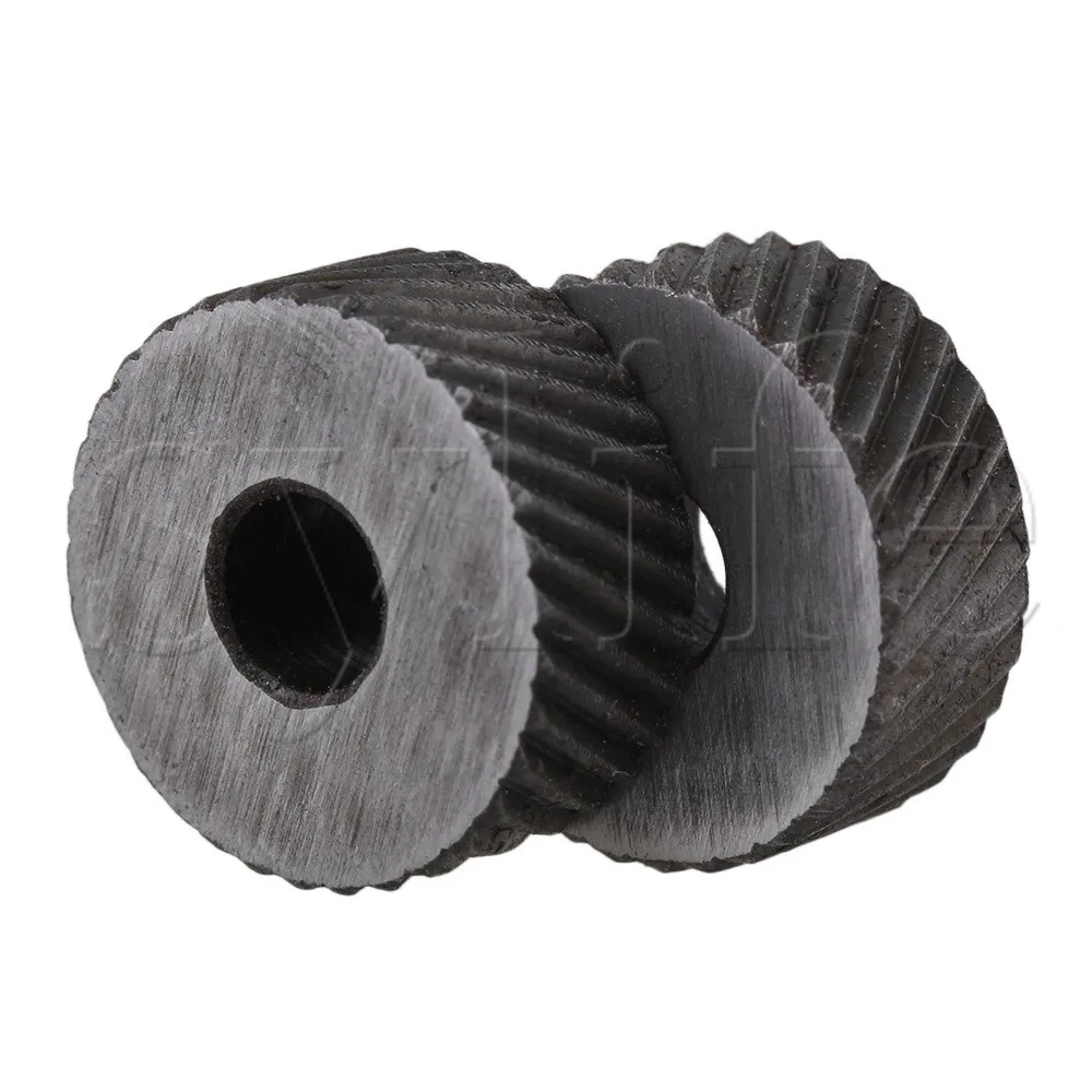 

2 шт. 1,5 мм Шаг грубая Диагональ 19 мм OD Knurling Wheel Roller Tool Steel