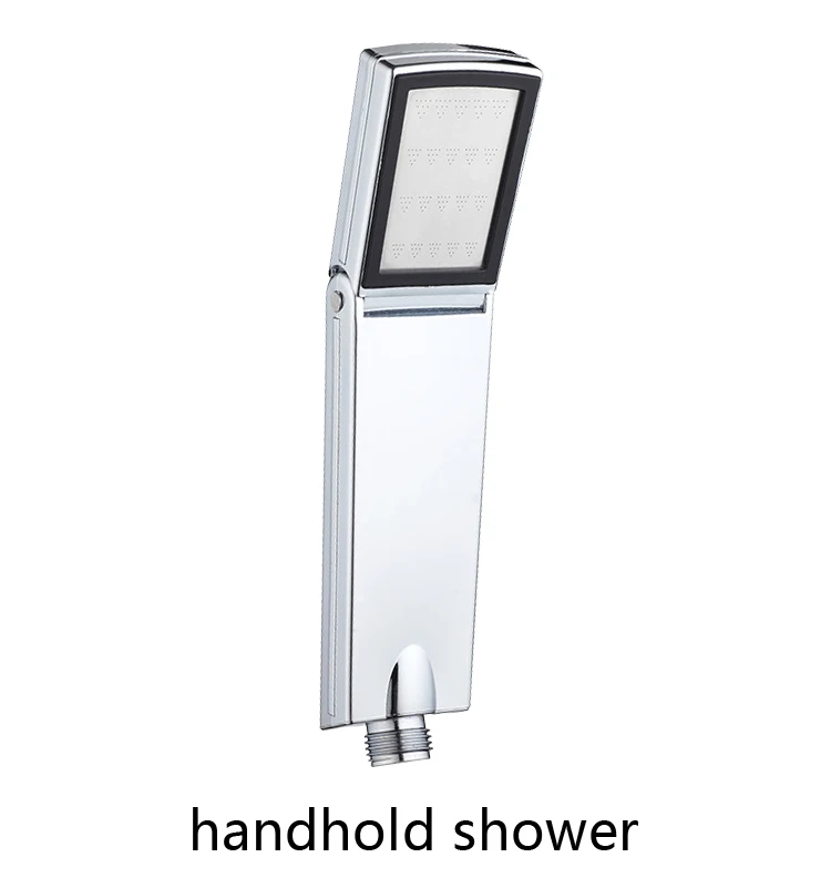 handhold shower VEHHE насадка для душа высокого давления, фильтр для экономии воды, АБС ХРОМ, мощная насадка, 300 отверстий, панель, аксессуары для ванной комнаты - Цвет: handhold shower