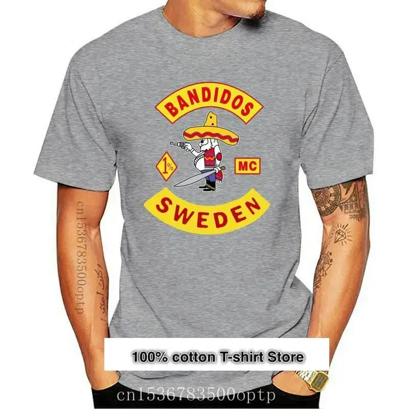 

Bandados-Camiseta de manga corta para hombre, camiseta informal, MC SWEDEN Motorcycle Club, nueva