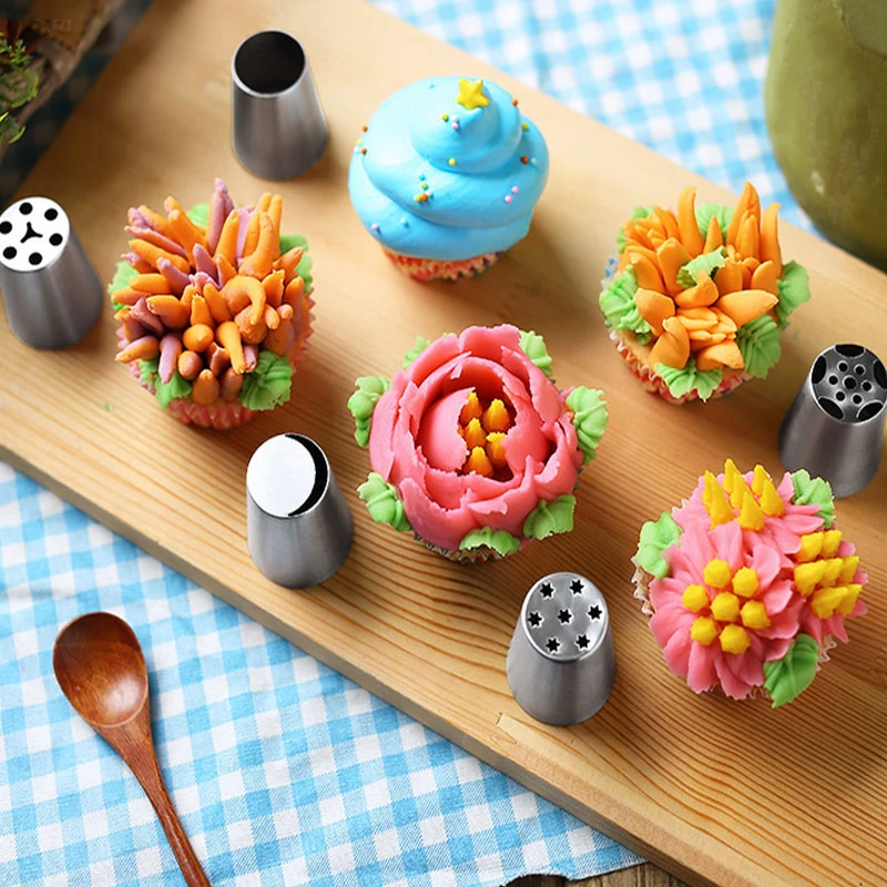 

MXHAOYU 27Pcs/Set Leaf Decorating Mouth Cake Baking Tools Piping Bag Household Kitchen Accessories Dessert Cookie Cream Supplies