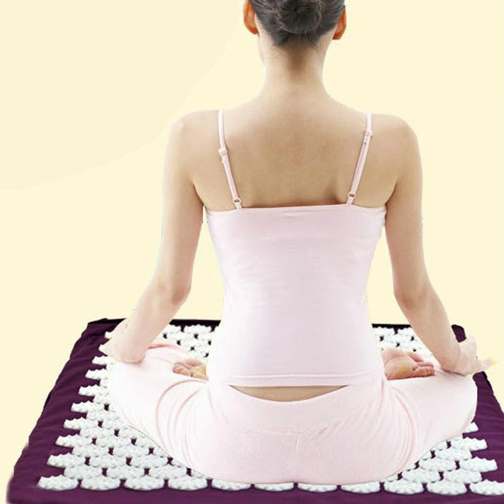 

Massage Cushion Yoga Acupressure Spike Mat Neck Back Foot Massager Pain Stress Relief Sport Fitness Massage Pad Health Care
