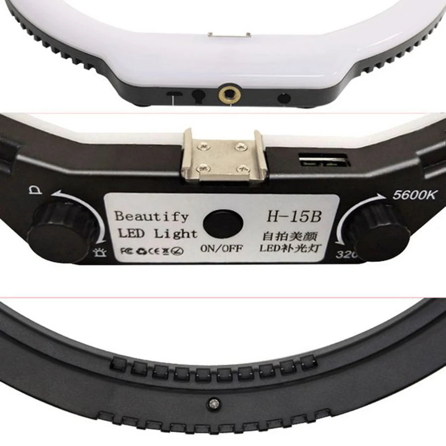 

MAMEN 8 Inches Mini LED Ring Light Portable Circular Lamp 144 LED 3200K/5500K CRI90 USB Video Light for YouTube Photo Shooting