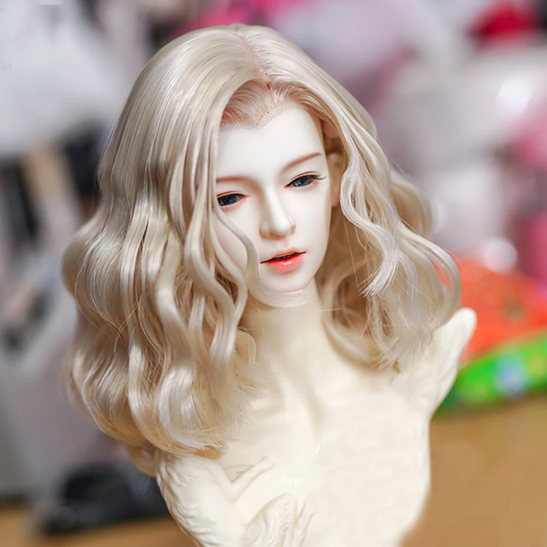 Куклы и аксессуары Универсальный кудрявый парик для 1/4 1/3 BJD куклы светильник