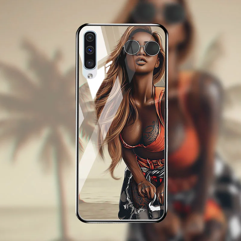M039 Закаленное Стекло чехол СПС samsung Galaxy A50 A70 A40 A30 A20 A60 A10 A80 A90 5G A50s A20s A10s чехол samsung A7 A8 плюс Чехол - Цвет: M039