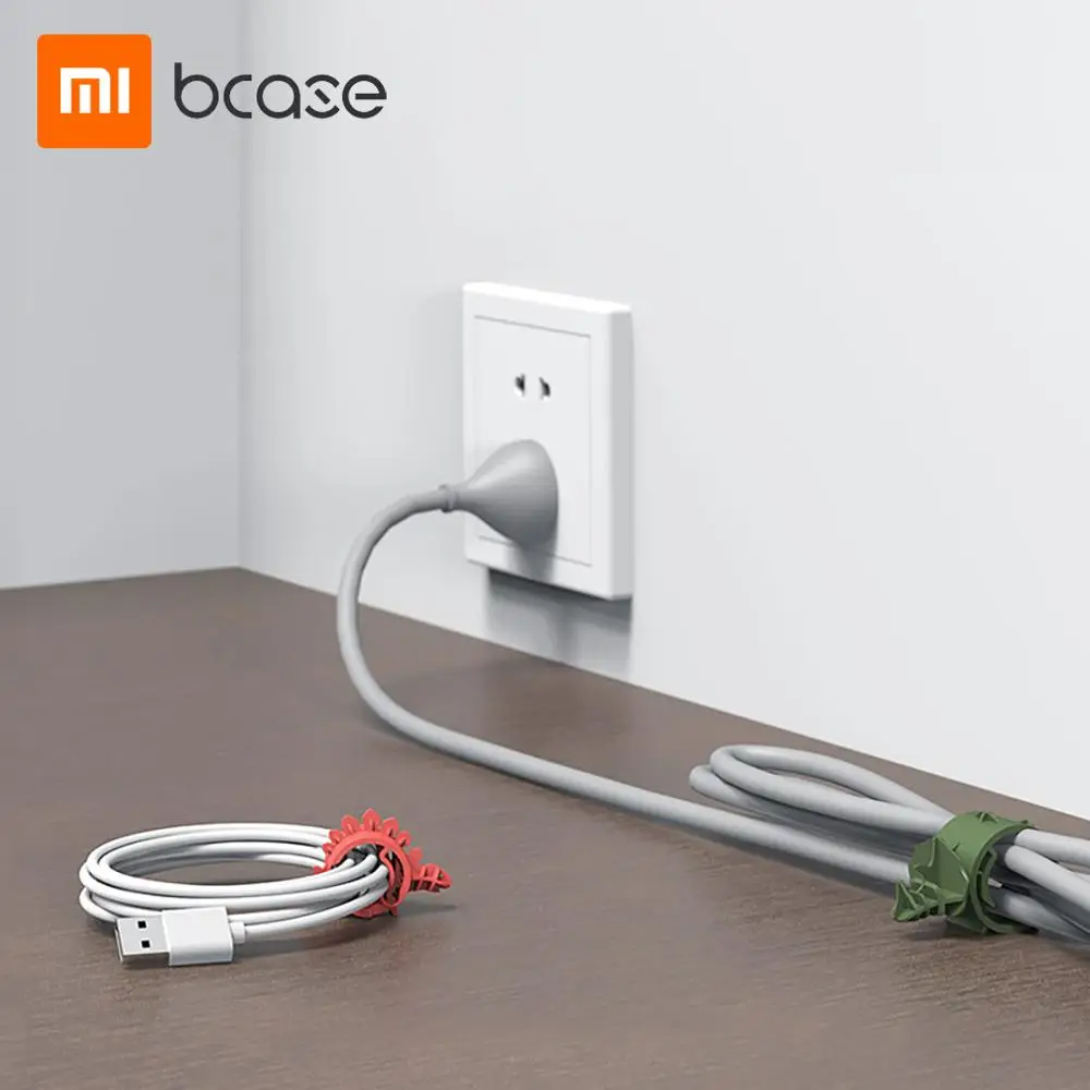 Xiaomi Bcase 4 шт./кор. устройство для сматывания шнура питания и животных Форма
