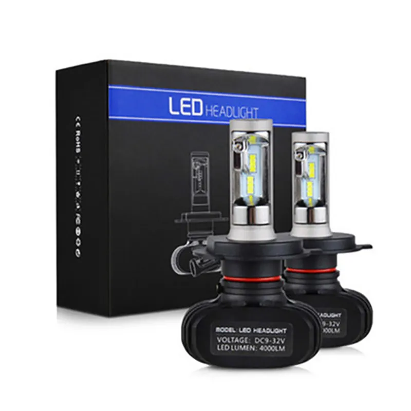 a pair CARCTR 8000LM 6500K H1 H3 H11 H8 H9 H27 H10 H13 H7 светодиодный свет фар автомобиля H4 светодиодный лампы 9006 HB1 HB5 9008 светодиодный CSP 50W 12V 24V - Испускаемый цвет: a pair