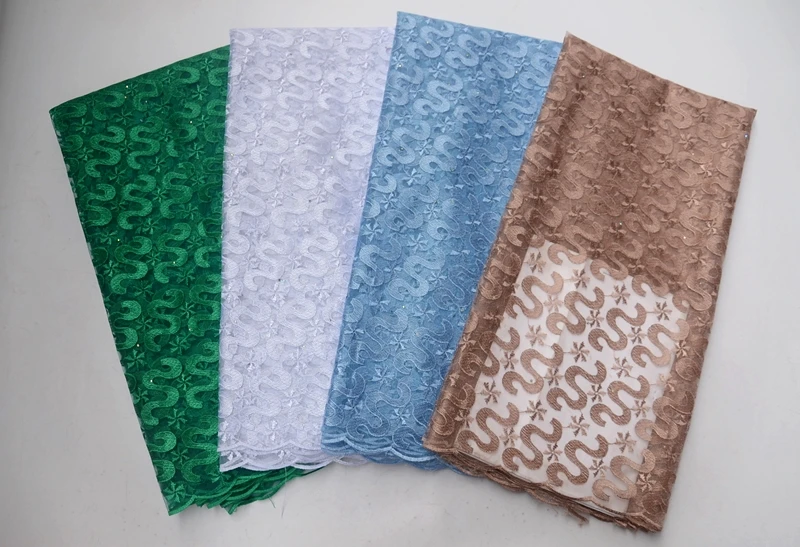 

H&Q purple african lace fabric french embroidery technology mesh net fabrics 5 yards nigerian women favorite sewing material