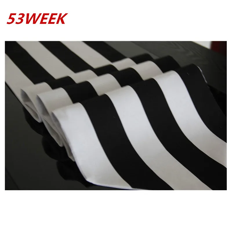 Свадебные украшения скатерть для свадебного зала в черную и белую полоску