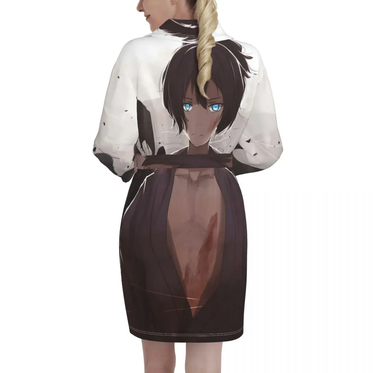 

Noragami Anime Pajamas Couple Mens Flannel Sleepwear Women Home Service Suits Autumn and Winter Nightgown