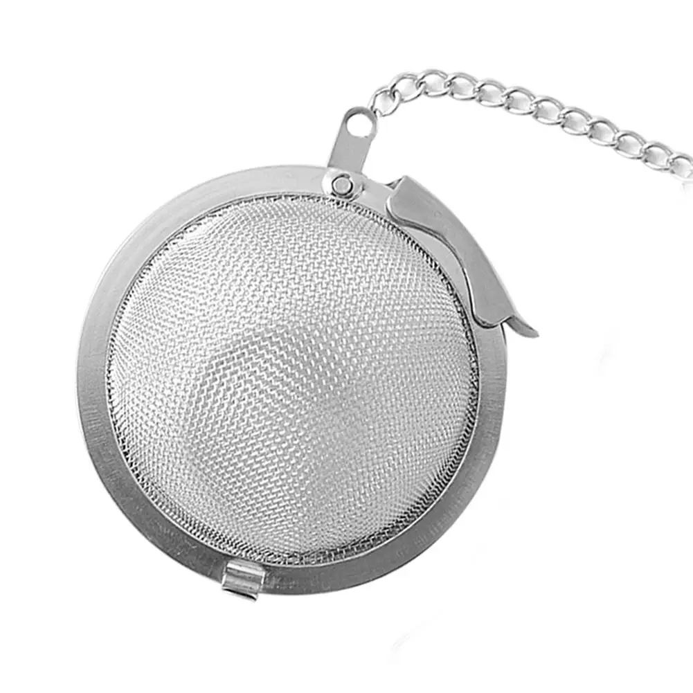 

Reusable Stainless Steel Tea Strainer Mesh Infuser Tea Ball Filter w/Chain Strainer for Mug Teapot Teaware Drinkware Kitchen