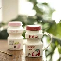 ceramic mug japanese yogurt milk cup ins coffee cup with cover couple breakfast cups lovely mug %d0%bf%d0%be%d1%81%d1%83%d0%b4%d0%b0%d0%ba%d1%80%d1%83%d0%b6%d0%ba%d0%b0 %d0%b4%d0%bb%d1%8f %d1%87%d0%b0%d1%8f %d0%b1%d0%be%d0%bb%d1%8c%d1%88%d0%b0%d1%8f