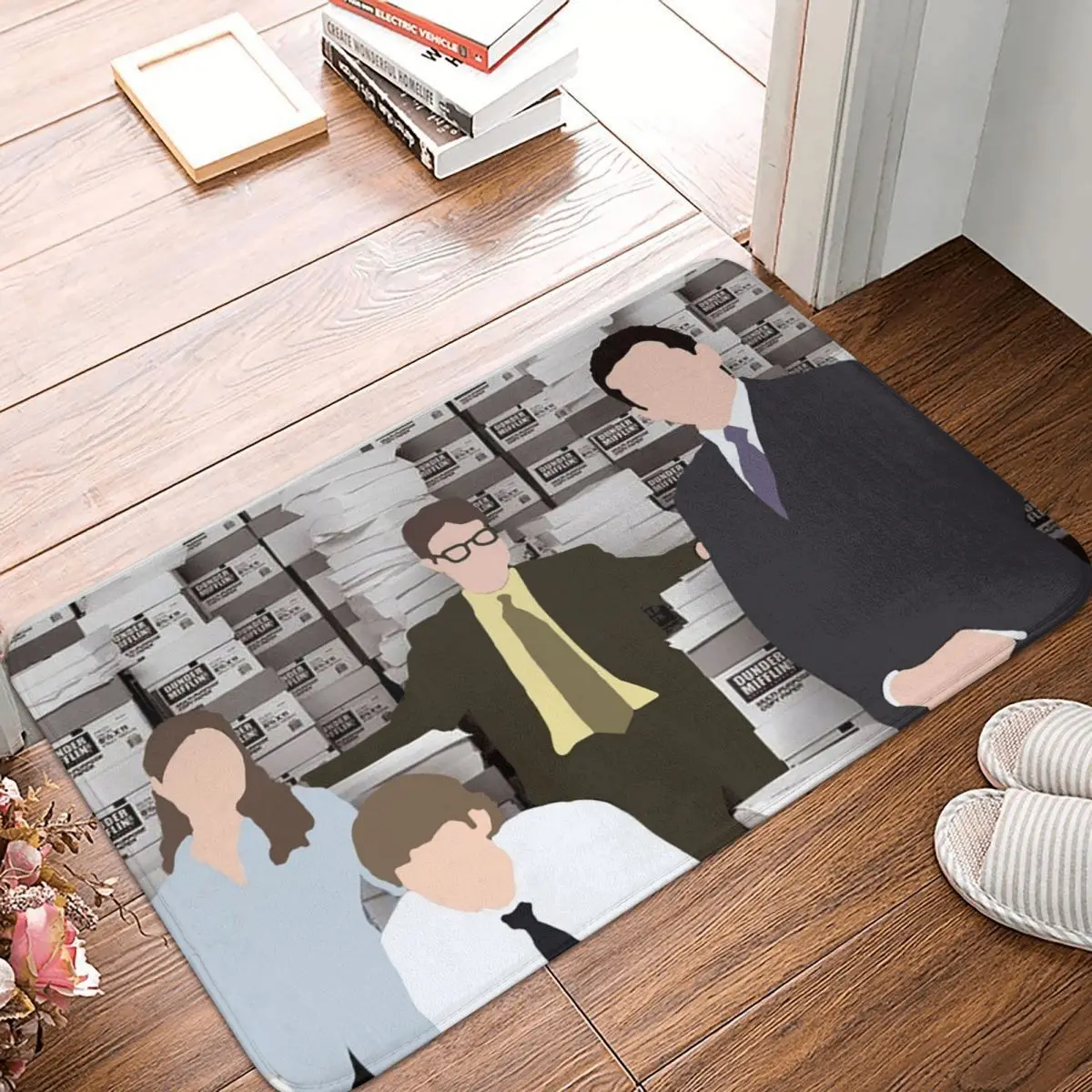 

Напольный коврик для офиса, нескользящий ковер из полиэстера, 40 х60, для ванной, кухни, гостиной