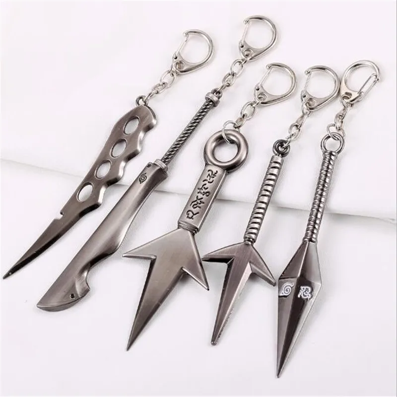 Брелок с символикой Наруто Sasuke Uchiha Kunai Оружие Меч копье брелок фигурка для мужчин