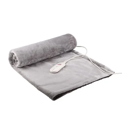 Фланелевое моющееся электрическое одеяло с термостатом 65 х85 см|Электрические