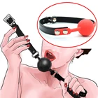 Силиконовый кляп-шар БДСМ бондаж фиксаторы открытый рот дышащий секс-шар ремешок кляп секс-игрушка для женщин аксессуары для пар