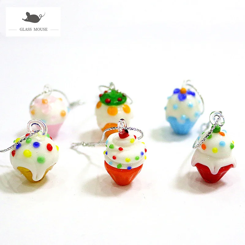 

6 штук/упаковка, мини юбка-пачка стеклянные бутылек ручной работы торт искусные орнаменты дома Рождественская елка украшения кулон висит Ша...